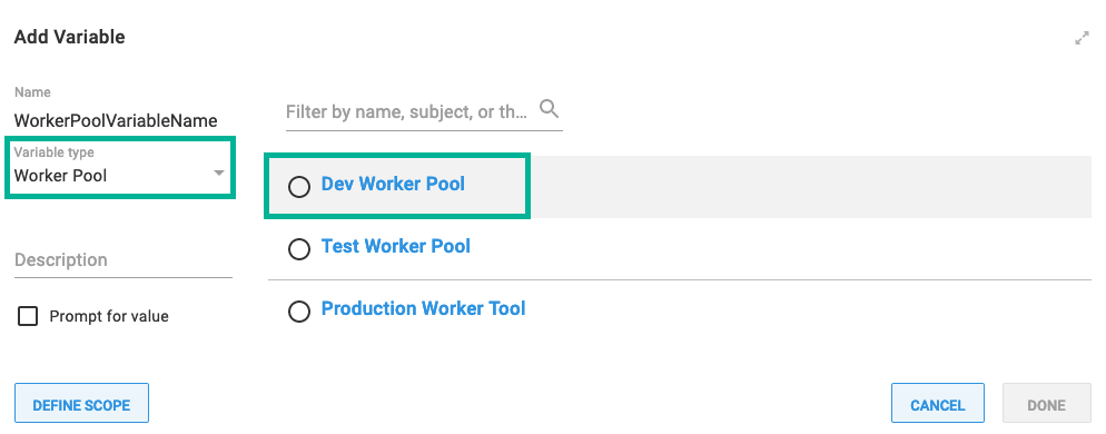 Add worker pool variable type