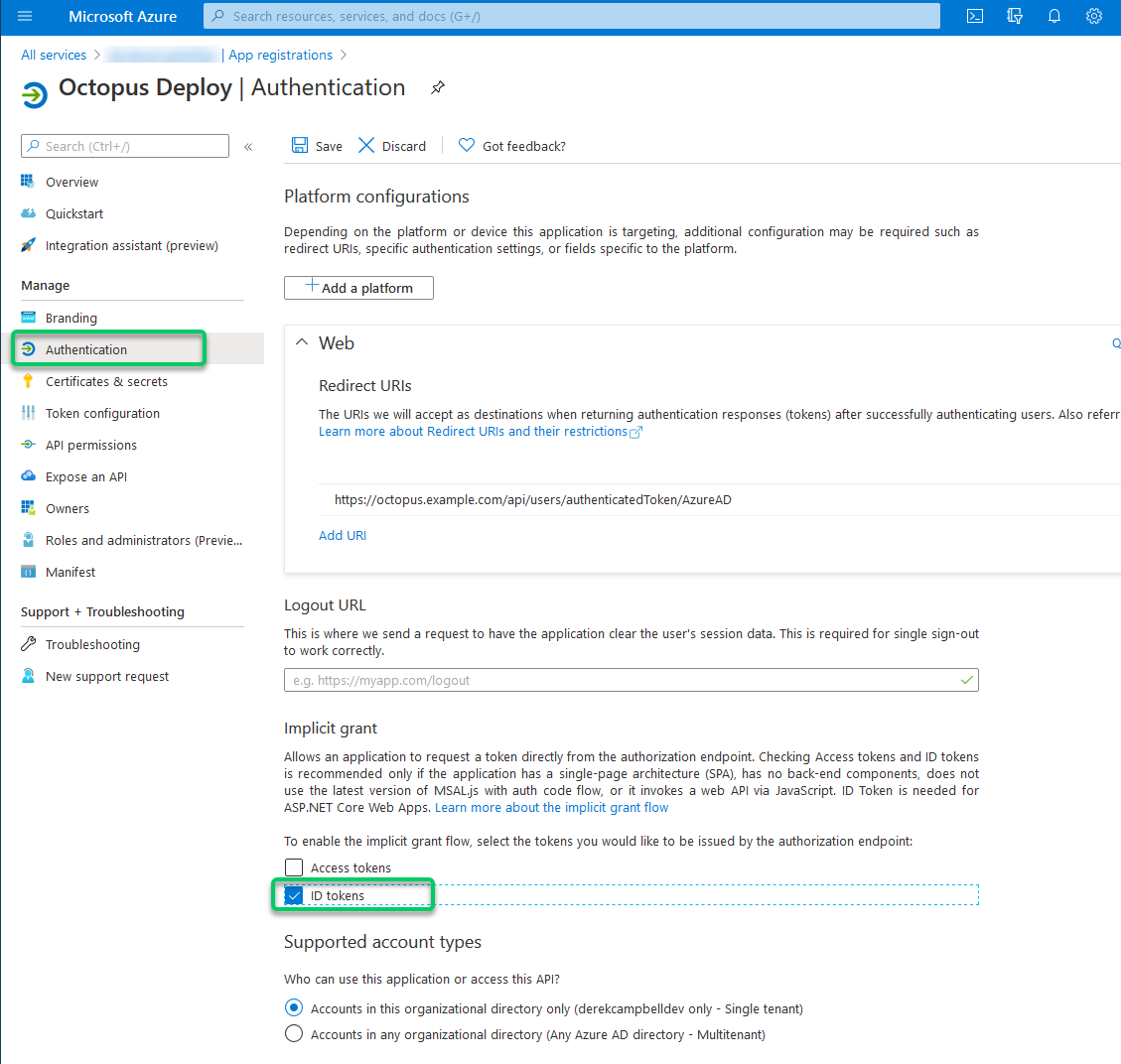 width=500 Enable ID Token